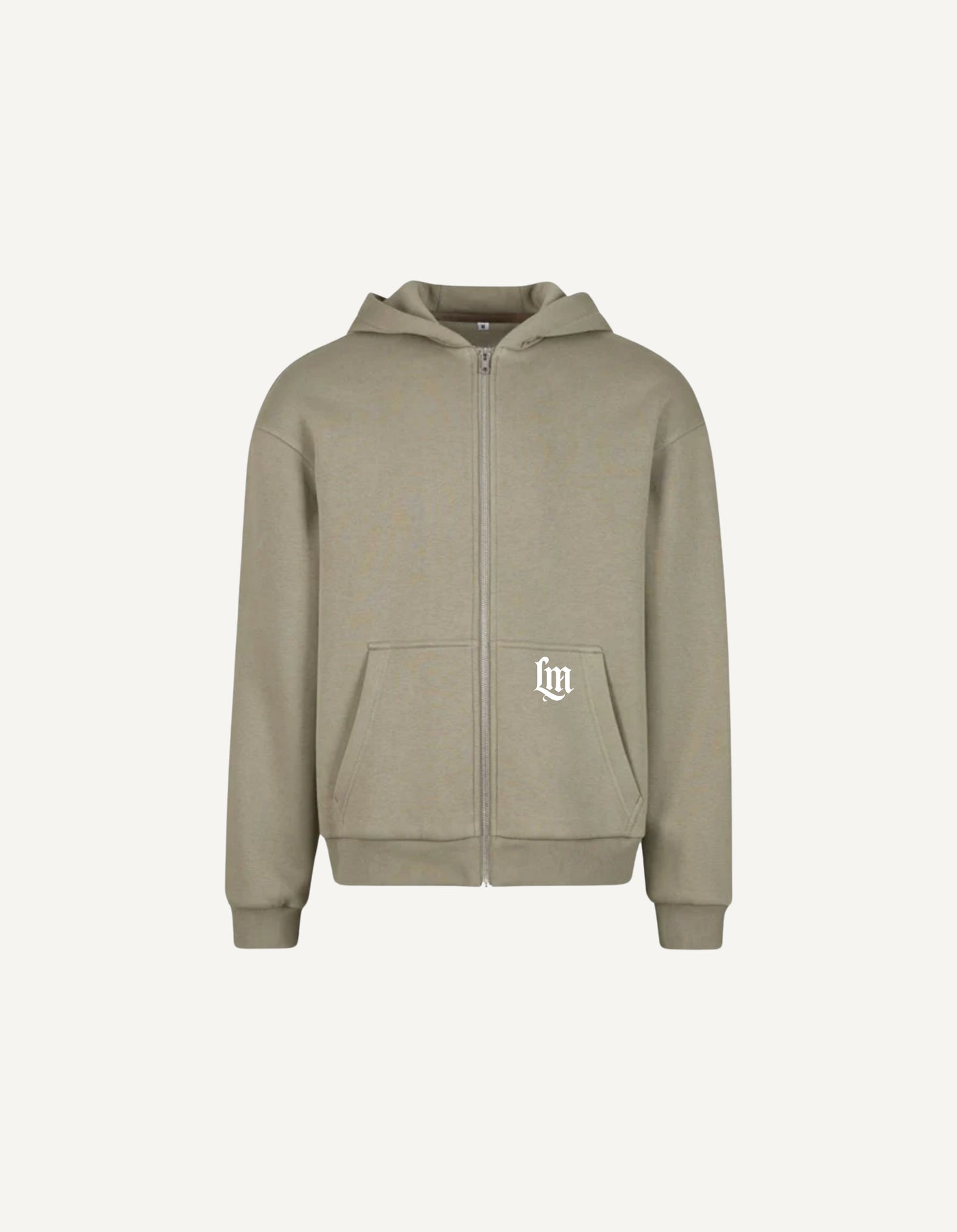 Heritage Zip Hoodie - Olive Wood