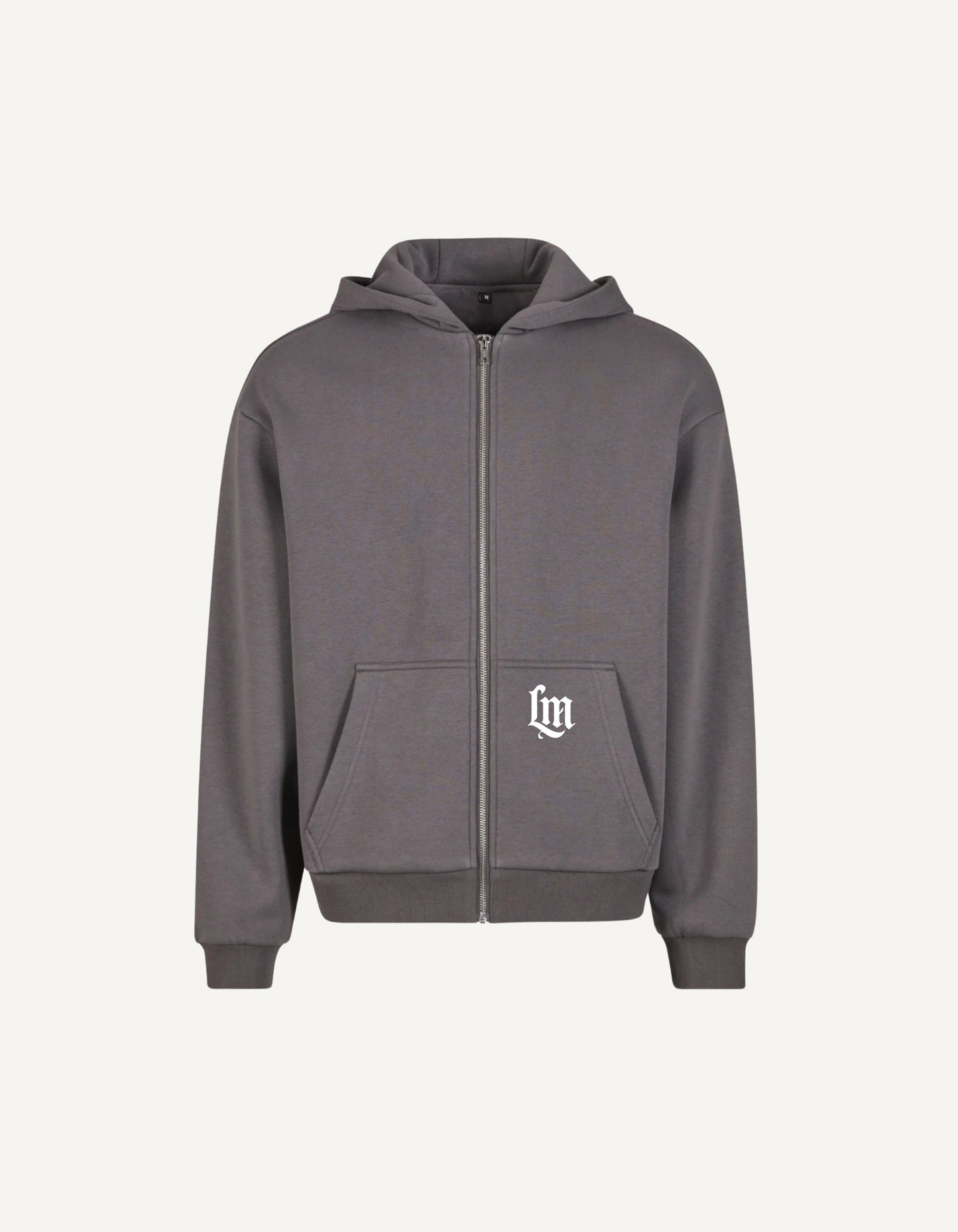 Heritage Zip Hoodie - Graphite Noir