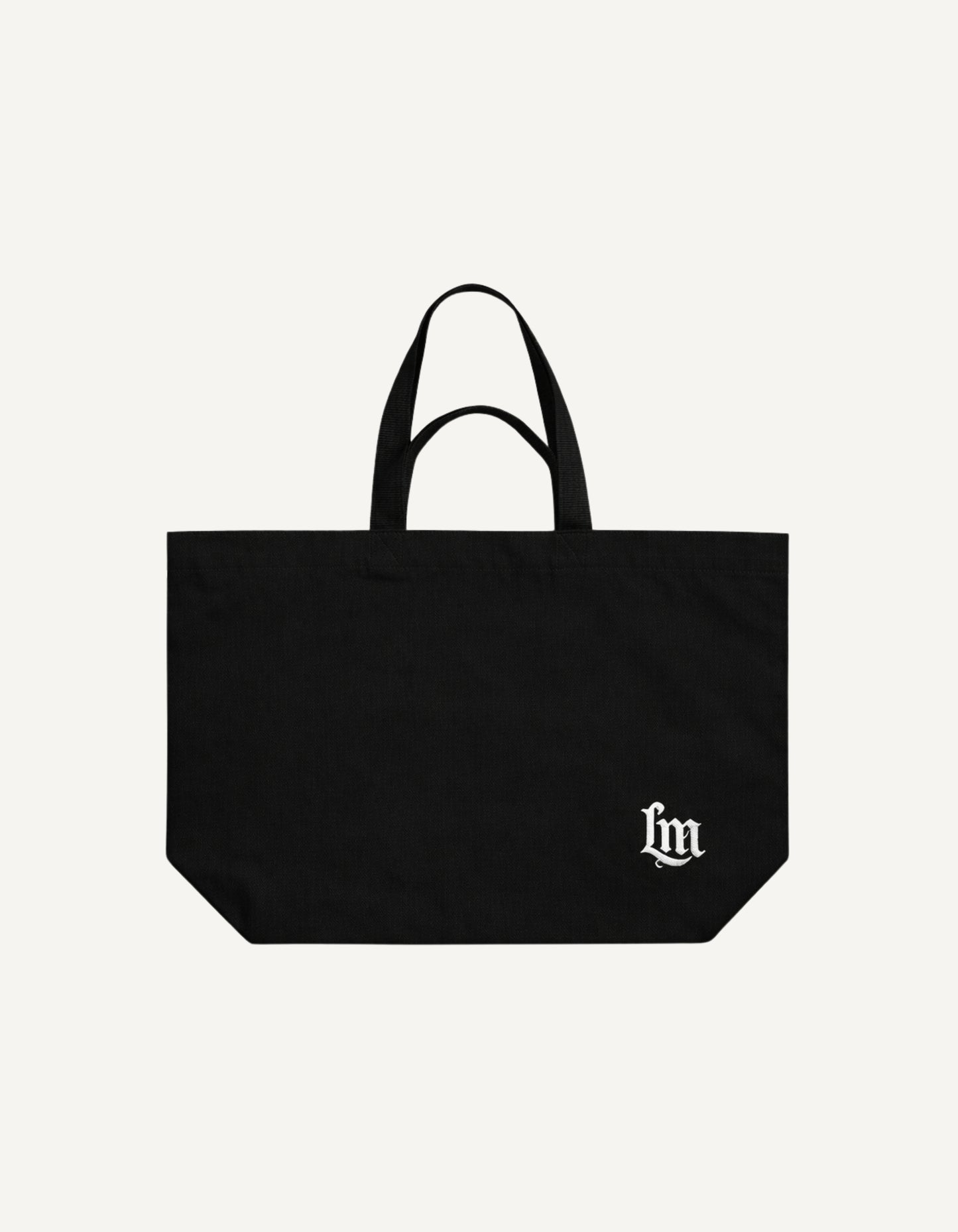 Heritage Canvas Tote — Noir