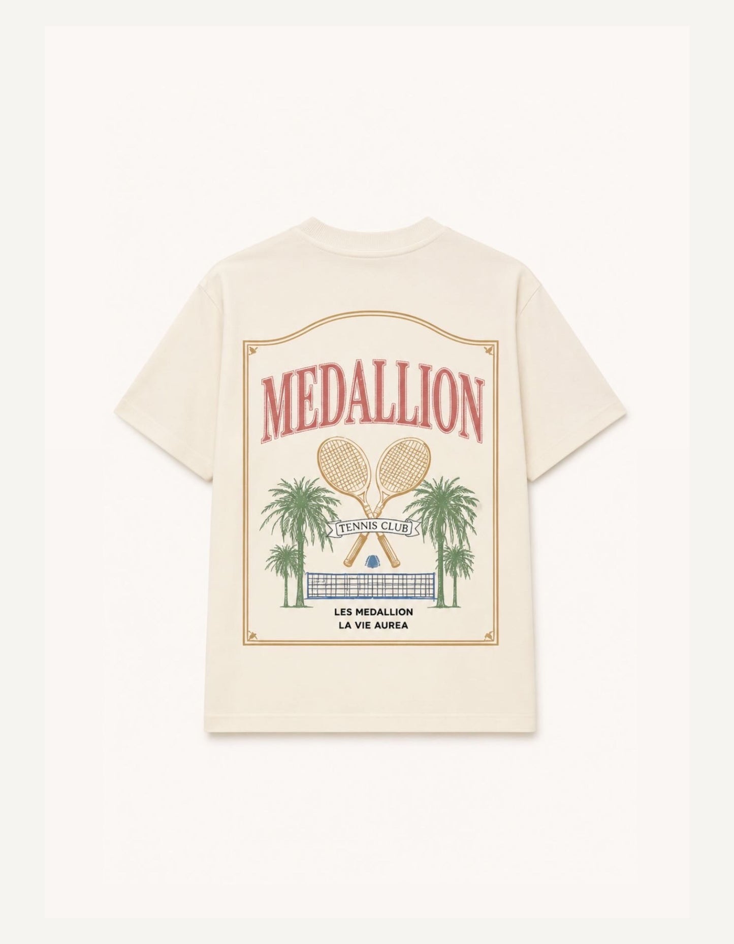 The Tennis Club Tee — Ecru