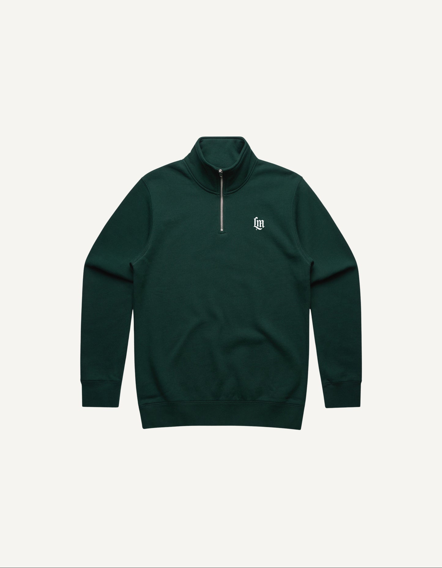 House Quarter Zip - Forest green