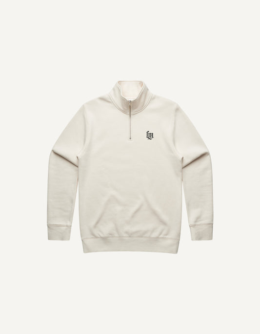 House Quarter Zip - Bone