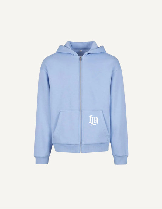 Heritage Zip Hoodie - Glacier Blue