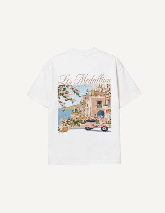 Coastal Escape Tee — Ecru